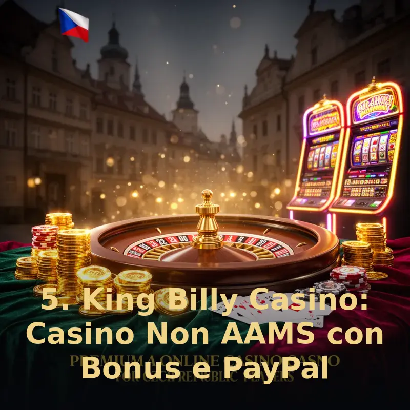 5. King Billy Casino: Casino Non AAMS con Bonus e PayPal